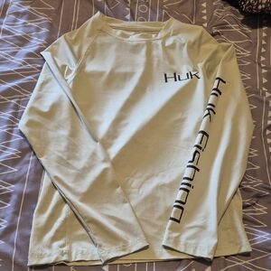 Huk Performance Long Sleeve Shirt in Light Green